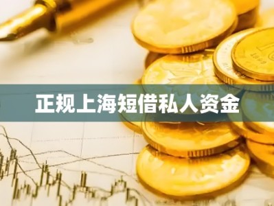 正规上海短借私人资金