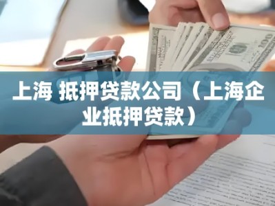 上海 抵押贷款公司（上海企业抵押贷款）